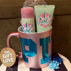 PINK Victoria's Secret Coco Chill Gift Set New in Large Mug
